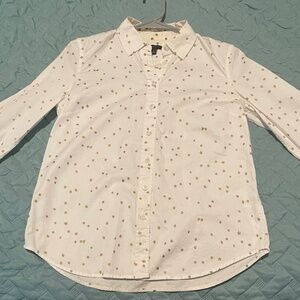 Gold Stars Collared Shirt